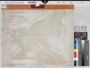 Berghausen (Borgholzhausen) Bödinghausen (Borgholzhausen) Teilung des Nollbrinks Nr. 92 1877 o.M. 46 x 58 kol. Zeichnung M. Reinhold Spez.Verz. Markenkarten X Nr. 9