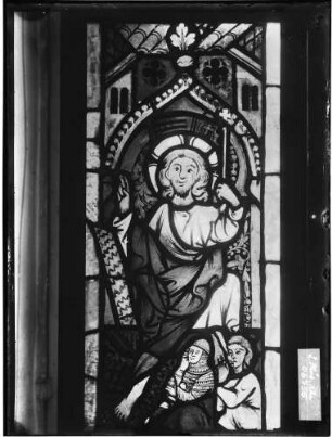 Karlsruhe Schloss - Badisches Landesmuseum Glasmalerei Auferstehung Christi