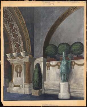 Ausstellungsraum für die Große Berliner Kunstausstellung 1903, Berlin: Perspektivische Ansicht