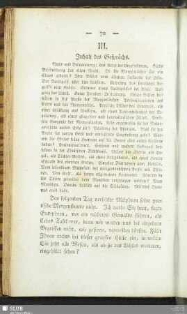 III. Inhalt des Gesprächs
