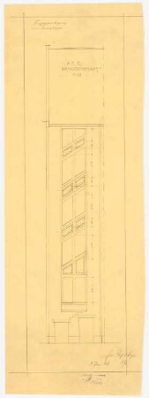 AEG-Hauptverwaltungsgebäude, Berlin: Kreishaus: Treppenhausansicht, 1:50