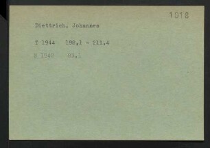 Diettrich, Johannes