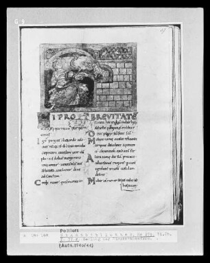 Vita Radegundis des Bischofs Fortunat — Heilung der Zimmermannsfrau, Folio 37r