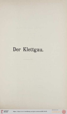 Der Klettgau