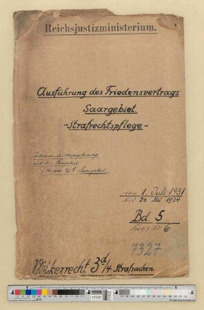 Saargebiet: Bd. 20