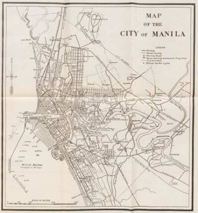 Map of the city of Manila