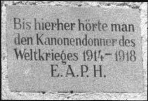 Gedenktafel