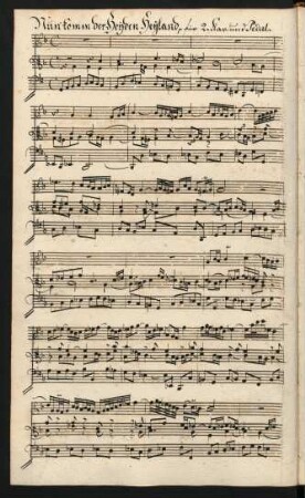 Nun komm der Heiden Heiland; org; BWV 659