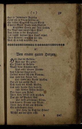 Von einem guten Herzen.