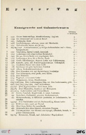 Erster Tag (Nr. 1-251)