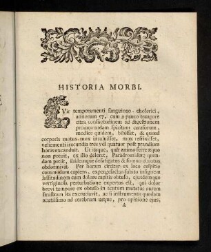 Historia Morbi.