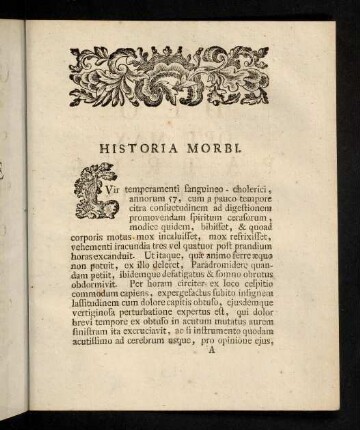 Historia Morbi.