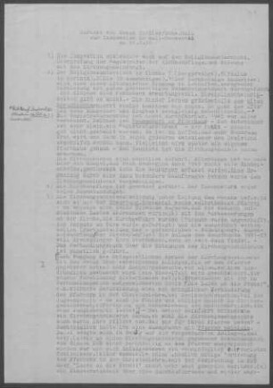 Hessental: Inspektionsbericht 1955