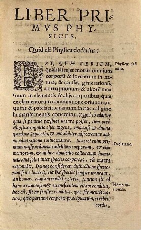 Initia Doctrinae Physicae