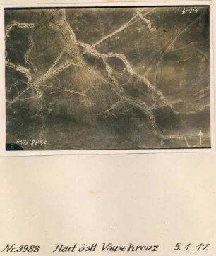 Foto des Geländes östlich des "Vaux Kreuzes" (Luftbild)