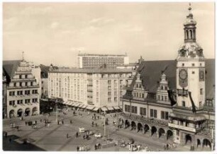 Messestadt Leipzig : Altes Rathaus mit Markt