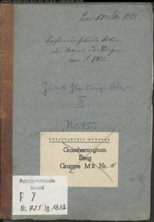 Zivilstandsregister der Munizipalität Ladbergen (GAHT 1812). (Gemeinde: Ladbergen, Kreis Tecklenburg)