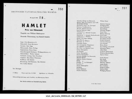 Hamlet Prinz von Dänemark