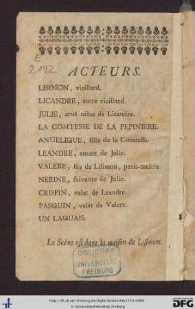 Acteurs.