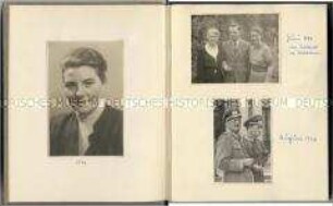 Fotoalbum überwiegend mit Familienfotos aus der Nachkriegszeit - Personenkonvolut