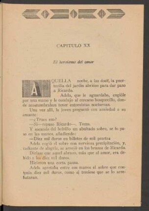 Capítulo XX [bis] - El heroísmo del amor