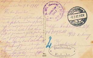 Erster Weltkrieg - Feldpostkarten
