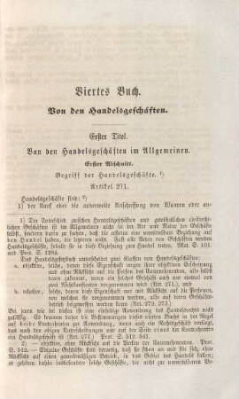 Viertes Buch. Von den Handelsgeschäften