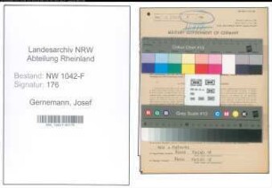 Entnazifizierung Josef Gernemann , geb. 05.07.1911 (Zollangestellter)