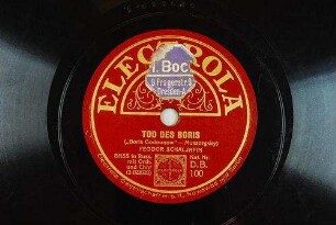 Tod des Boris : ("Boris Godunow") / (Mussorgsky)