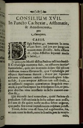 Consilium XVII. - Consilium XIX.
