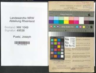 Entnazifizierung Joseph Puetz , geb. 29.04.1910 (Spediteur)