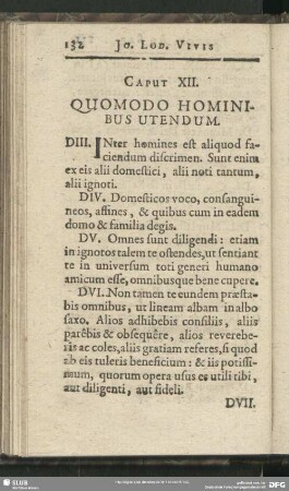 Caput XII. Quomodo Hominibus Utendum