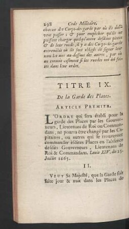 Titre IX.