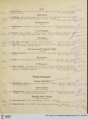Handzeichnungen und Graphik (Nr. 285-296)