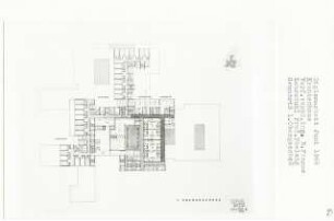 Krankenhaus (Diplomarbeit bei Peter Poelzig): Grundriss 1. Obergeschoss