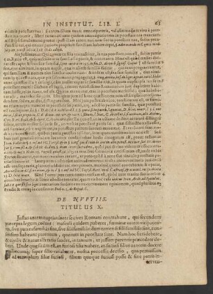 De Nuptiis. Titulus X.