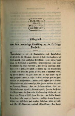 Den Danske Kirkes Historie til Reformationen, 2