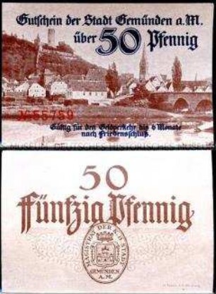 Gemünden am Main 50 Pfennig