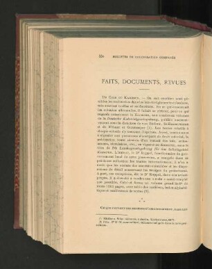 faits, documents, revues