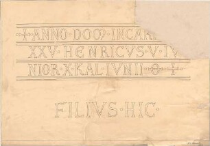 Schmidt, Heinrich von; Speyer; Kaisergruft im Dom - Inschrift (Ansicht)
