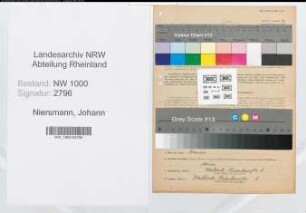 Entnazifizierung Johann Niersmann, geb. 28.11.1898 (Brandmeister)
