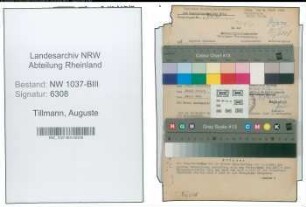 Entnazifizierung Auguste Tillmann , geb. 15.01.1901 ()