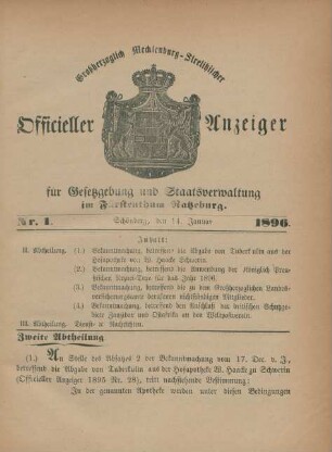 14. Januar-31. December = Nr. 1-31