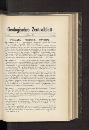 1. März 1915. No. 13.