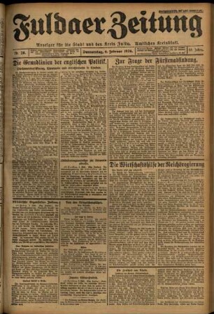 Ausgabe vom Donnerstag, den 04. Februar 1926.