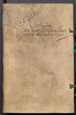 IX A 1 - Alte Stadtrechnungen (1706 - 1707)