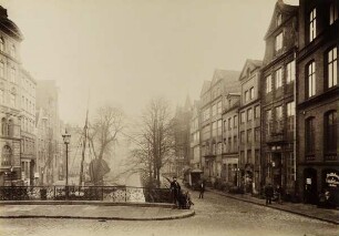 "Holländischer Brook" aus der Mappe "Hamburg 1884. Ansichten aus dem niederzulegenden Stadttheil"