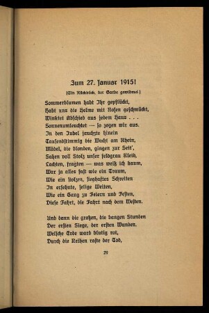 29-31, Zum 27. Januar 1915