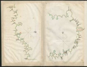 Illustration: f. 23c-23d Schwarzes Meer, Südküste bis Samsun bis Sinop und Schwarzes Meer, Ostküste