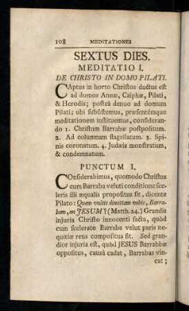 108-118, Meditatio I